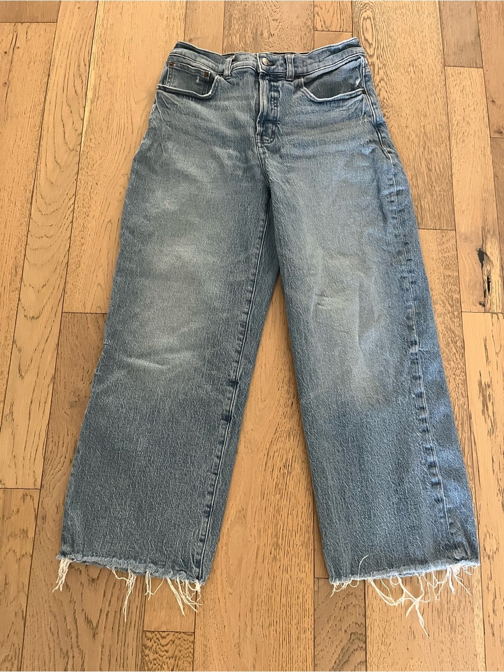 Madewell The Perfect Vintage Wide-Leg Crop Jean hallstead wash